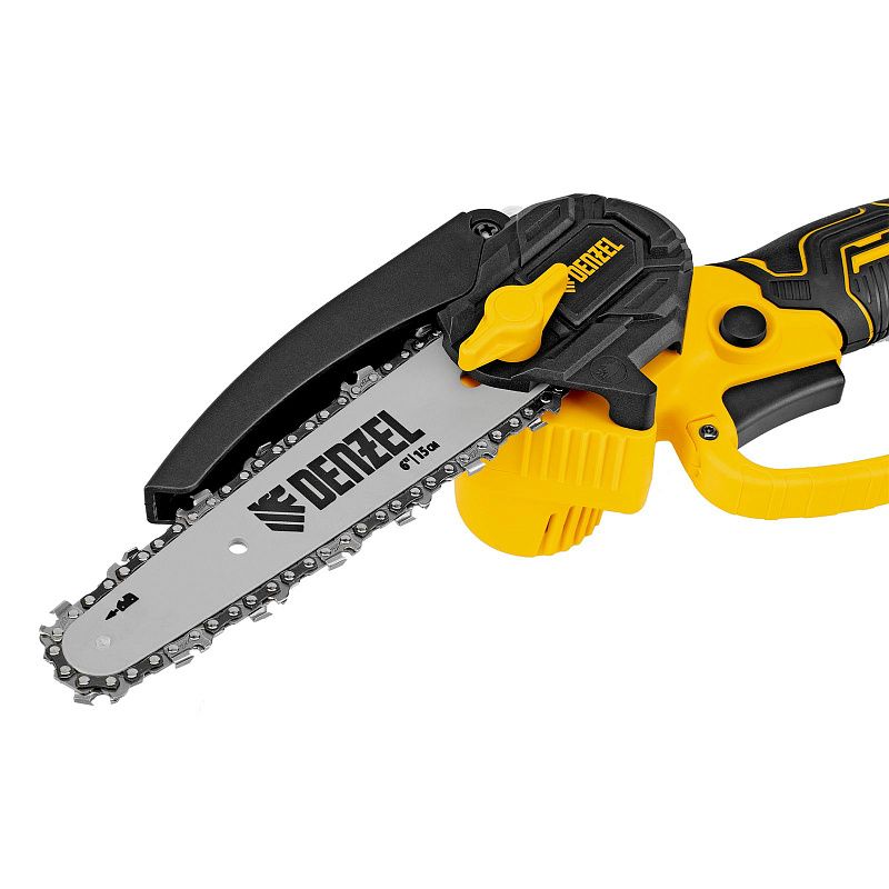 Цепная мини-пила аккумуляторная бесщет., CCS-150, шина 150 мм, Li-Ion, 20 В Denzel 58650