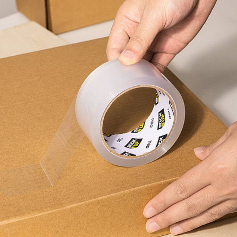 Клейкая лента упаковочная "Deli", 48х36,6 мм/м, 45 мкм, прозрачная