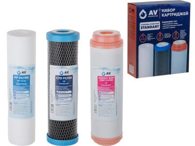 Набор картриджей 3 шт "Standart" AV Engineering AVE-FS3-1