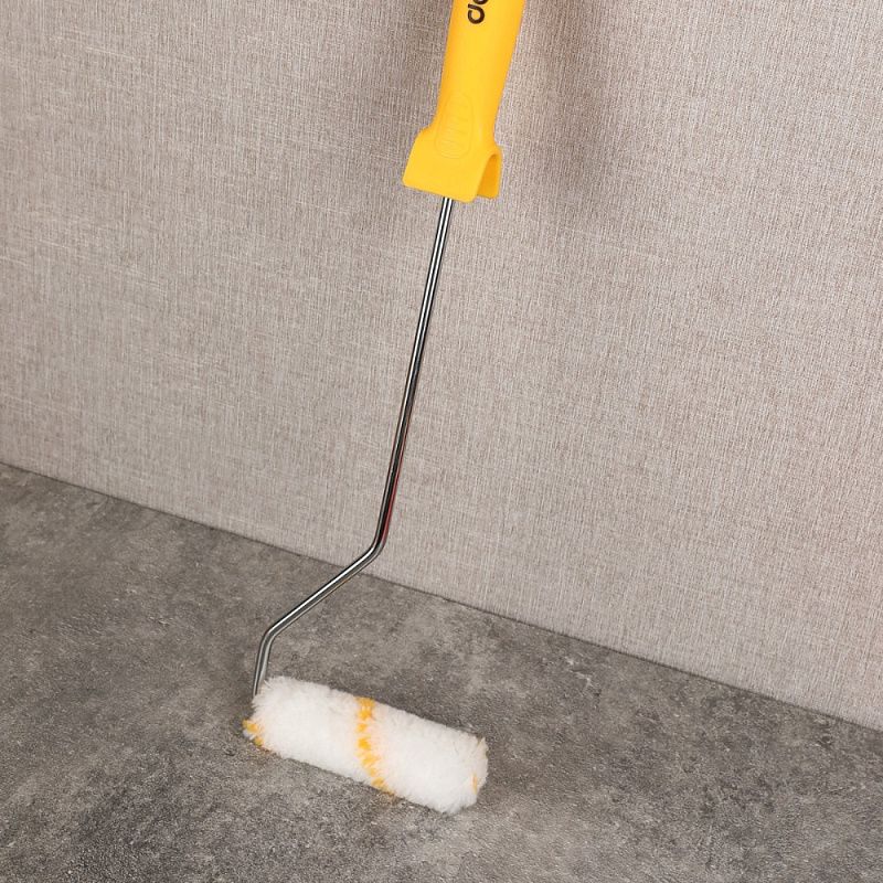 Валик малярный Deli "EDL509514", 100x12 мм, белый, желтый