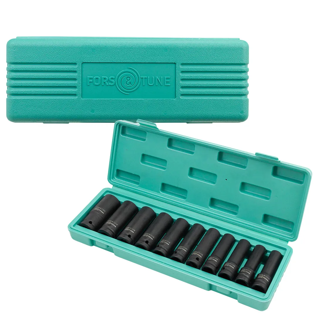 Набор глубоких головок 10-24 мм 1/2'' 6-гр 11 пр FORSandTUNE FORSandTUNE-4117-5MPB