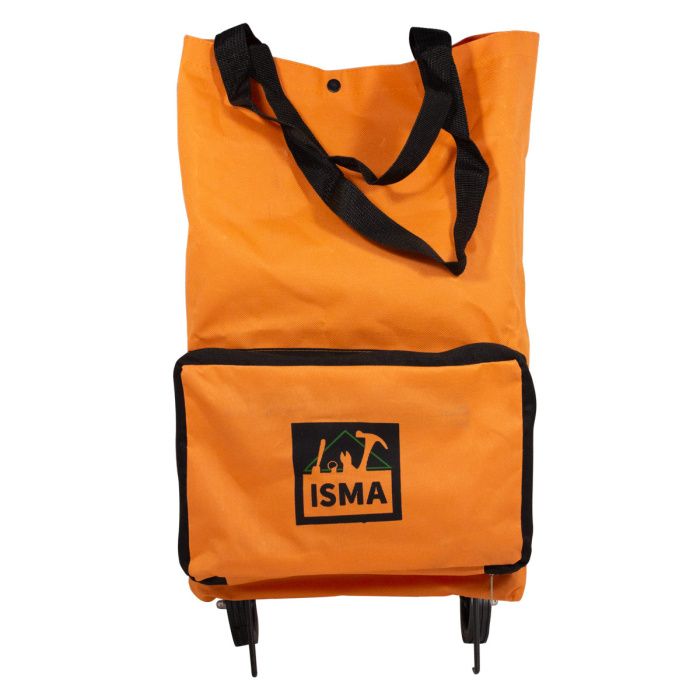 Сумка хозяйственная на 2 колесах с ручками и боковым карманом ISMA ISMA-FN209