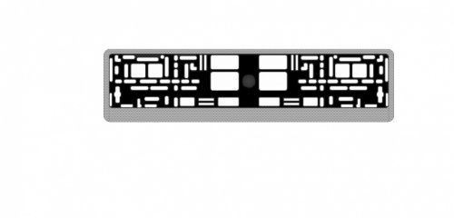 Рамка под номерной знак карбон (светлый) RN-05 AVS A78107S
