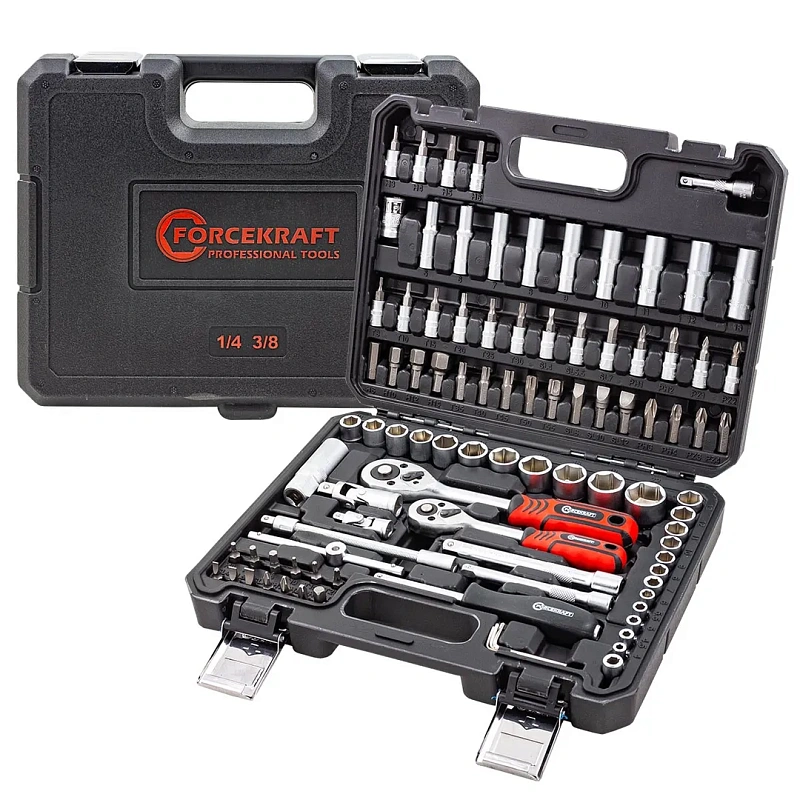 Набор инструментов 94 пр 1/4''&3/8'' 6-гр ForceKraft FK-4941-8