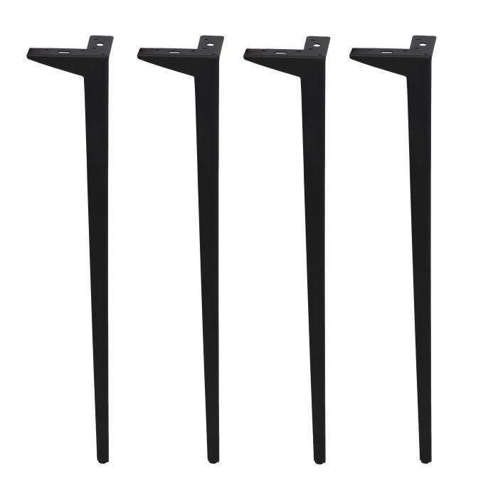 Опора мебельная HELLY h720, черный муар, 1 упак 4 шт., AKS 112510