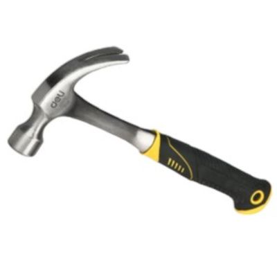 Молоток-гвоздодер Deli 0,87 кг, фиберглассовая рукоятка