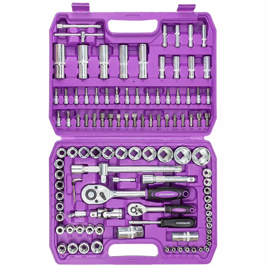 Набор инструментов 108 пр. 1/4''&1/2'' 6-гр. Помощник 41082-5