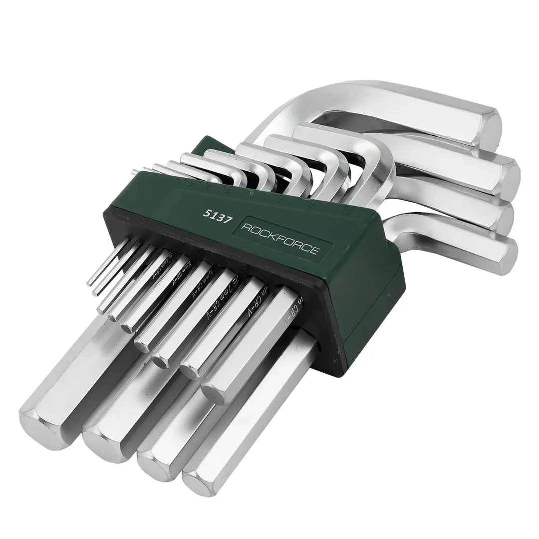 Набор шестигранных ключей 10 пр. RockForce RF-5102