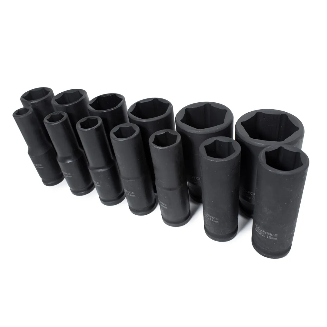 Набор головок ударных глубоких 10-32 мм 13 пр 1/2'' 6-гр RockForce RF-4137MPB