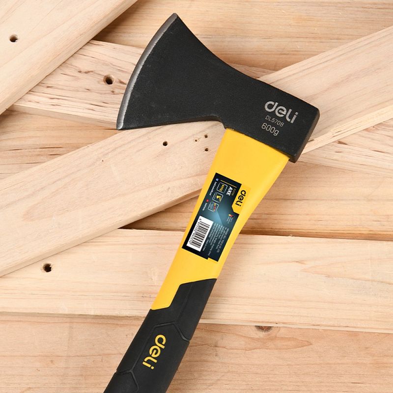 Топор Deli YS EDL5708, 0,6 кг, фибергласовая рукоятка