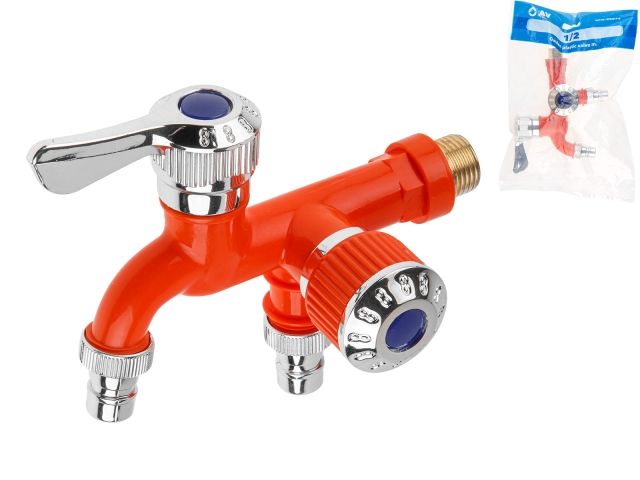 Кран пластиковый садовый 1/2" нар., AV Engineering AVZAP-P18