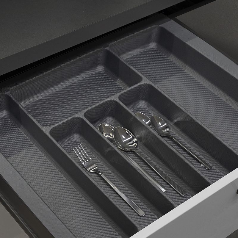 Лоток для столовых приборов 800 PIXEL 735*485, графит AKS 117243