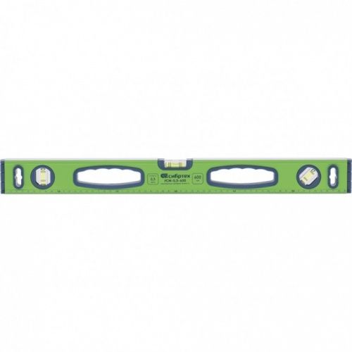 Уровень алюминиевый УСМ-0,5,фрезерованный, 3 глазка, магнитный, рукоятки, Сибртех