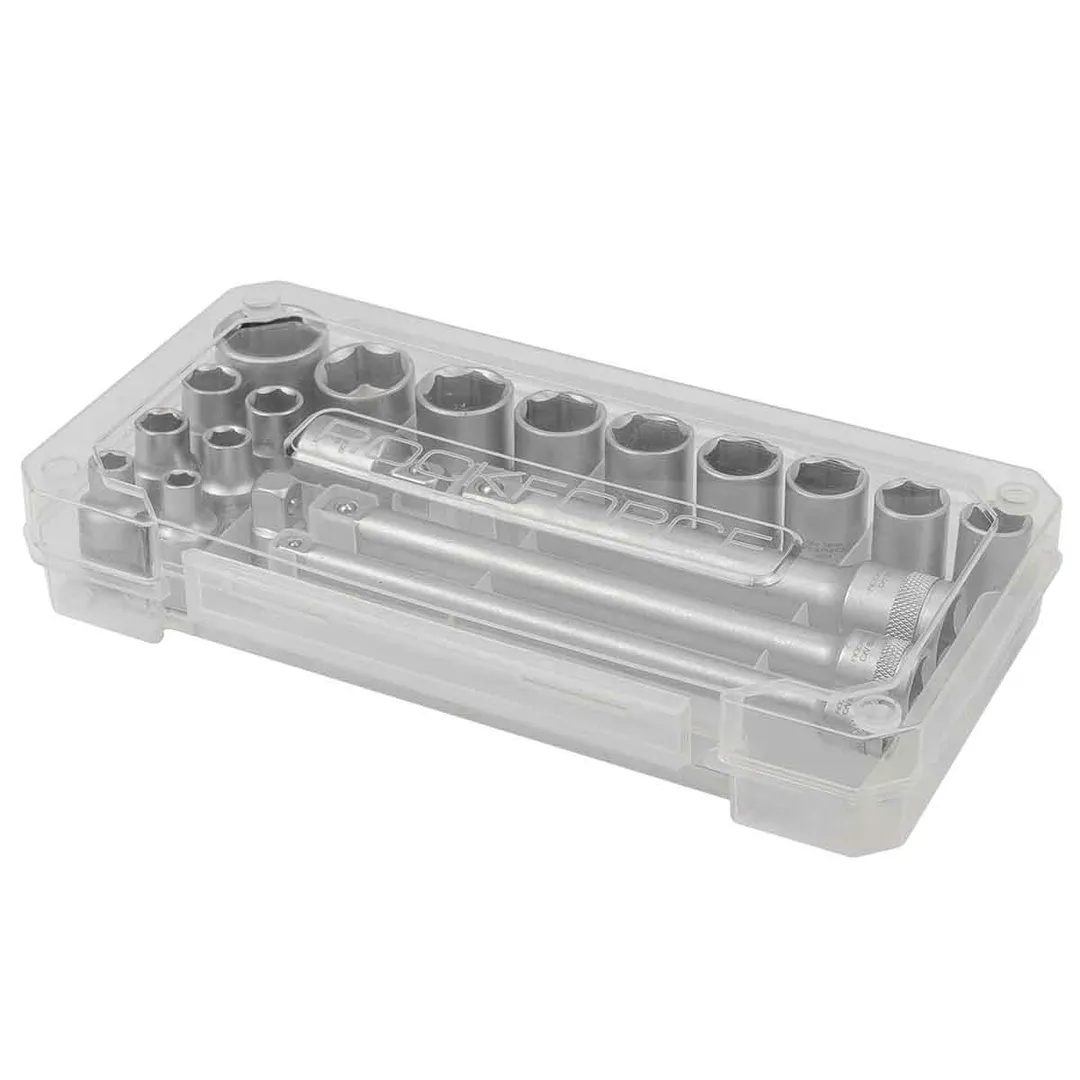 Набор торцевых головок 3/8' 20 пр. 6-гр. 6-22 мм в пласт.кейсе RockForce RF-3202-5