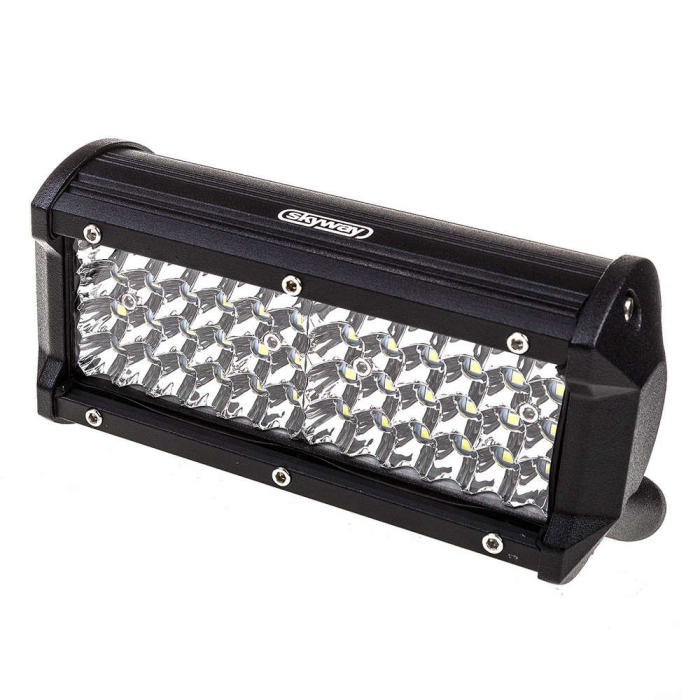 Фара светодиодная OFF ROAD 165*70*70 мм прямоугольная 12V/24V 144W 6000К 48 диодов Ближний све SKYWAY S07201059