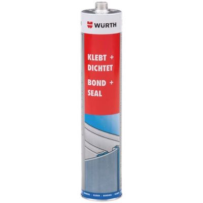 Клей-герметик Klebt+Dichtet, белый, 300мл WÜRTH 08901001