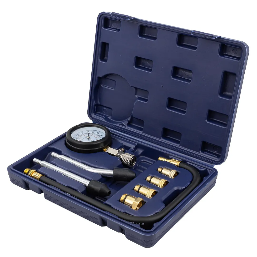 Индикатор компрессии бензинового двигателя Profi 8 пр. 0-21Bar, М10-М21 YATAFORCE YF-908G1