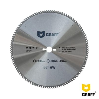 Пильный диск по алюминию 500x30x120z EXPERT GRAFF