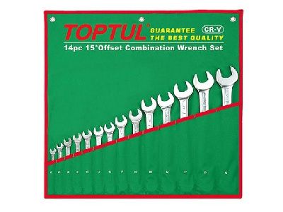Набор ключей комбинированных 1/4'' - 1-1/4'' 16 пр. Toptul GBAA1604