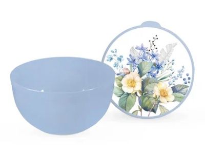 Миска с крышкой "Цветущий сад" 2 л Полимербыт 4359628