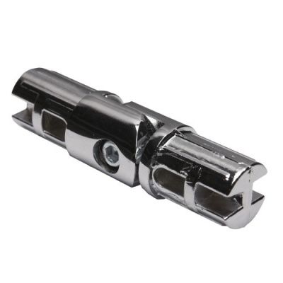 Соединитель 2-х труб d25 (544) петельный, хром AKS 16102