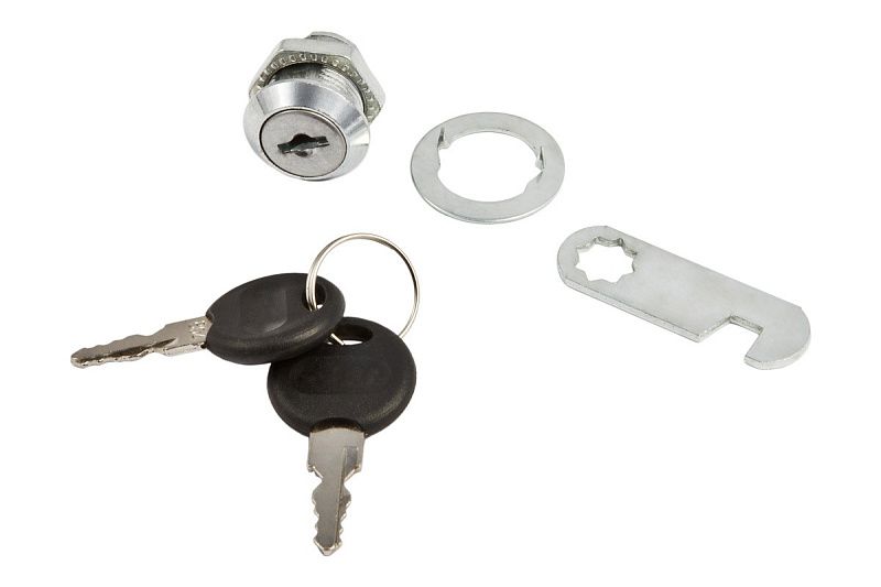 Замок для распашной двери механический 103-20, черный, AKS 117296