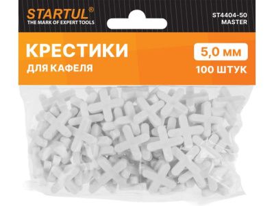Крестики д/кафеля 5,0мм 100шт STARTUL MASTER STARTUL ST4404-50
