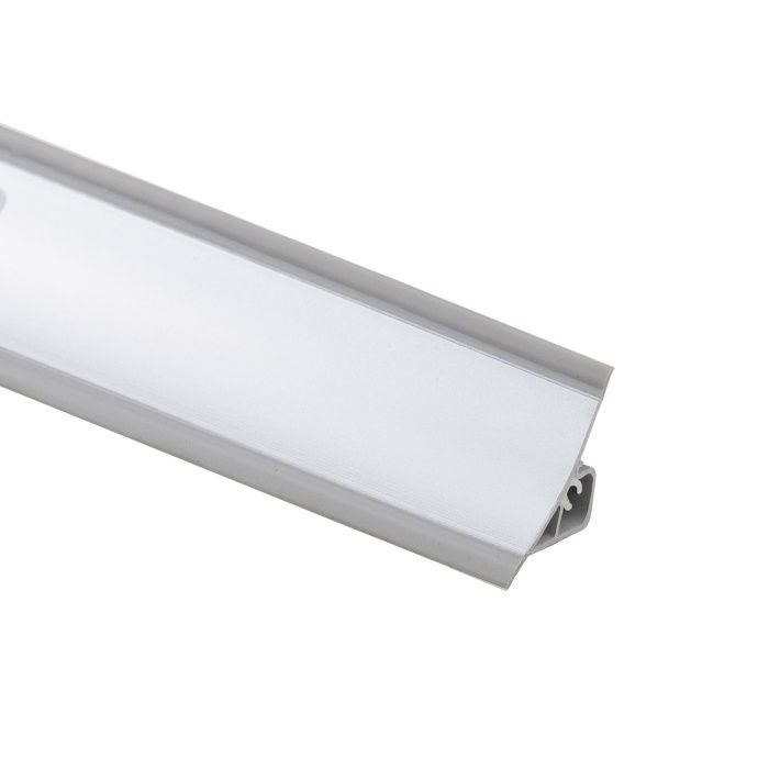 Плинтус ПВХ к столешнику LР алюминий (114) (1шт=3м.п.) EL-MECH-PLAST 61166