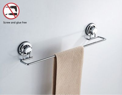 Полотенцедержатель на вакуумных присосках, пластик, хром Ledeme L3701