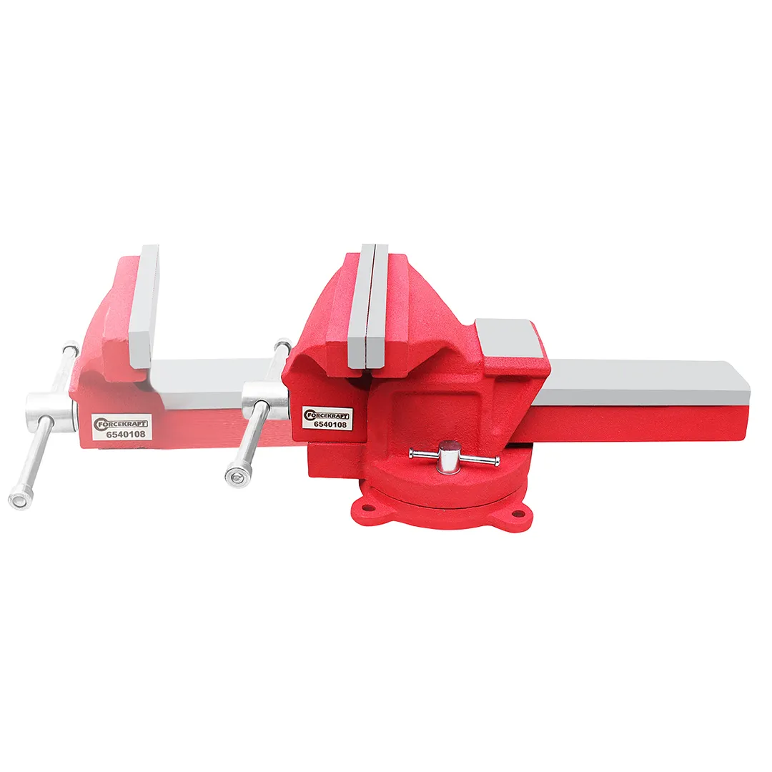 Тиски стальные поворотные с наковальней 200 мм ForceKraft FK-6540108