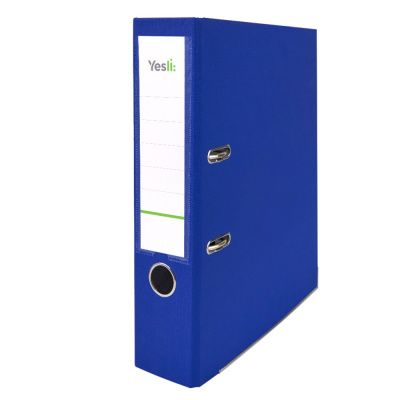 Папка-регистратор "Yesli:", А4, 75 мм, ПВХ Эко, синий