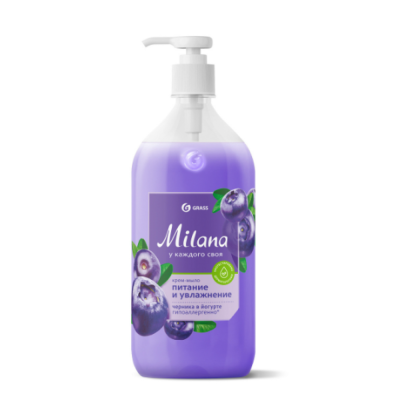Крем-мыло жидкое "Milana", черника в йогурте