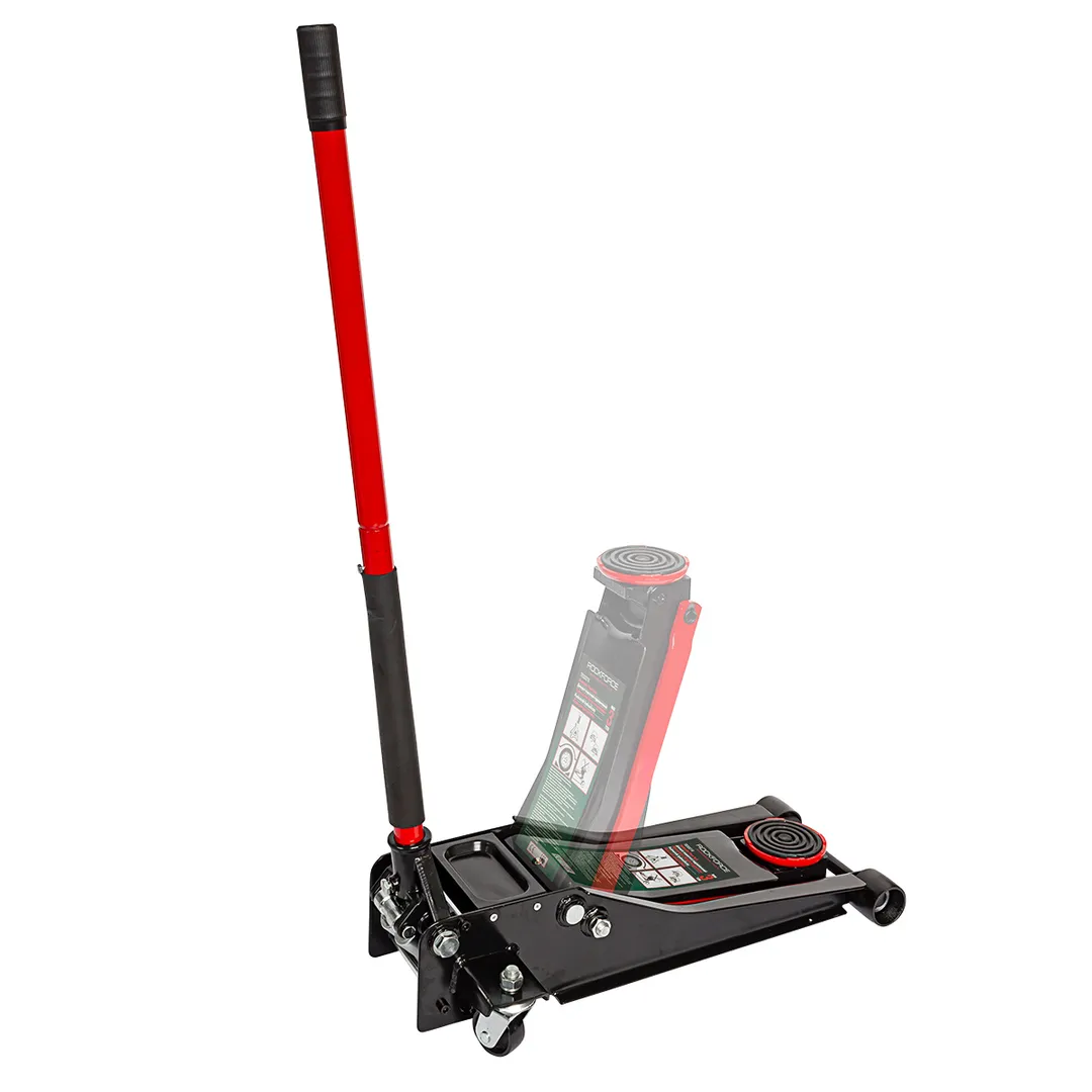 Домкрат подкатной гидравлический 3 т, 75-510 мм, низкопрофильный RockForce RF-T830018