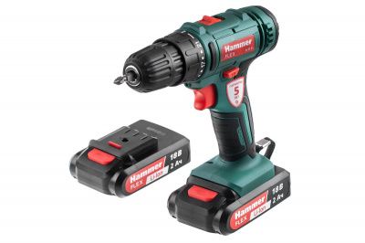 Дрель-шуруповерт аккумуляторная ACD18BS Hammer 680329