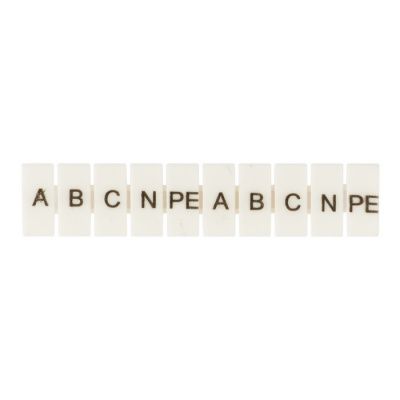 Маркеры для JXB-ST 4 с символами "A, B, C, N, PE" (100 шт,) EKF PROxima zb-st-4-A-PE