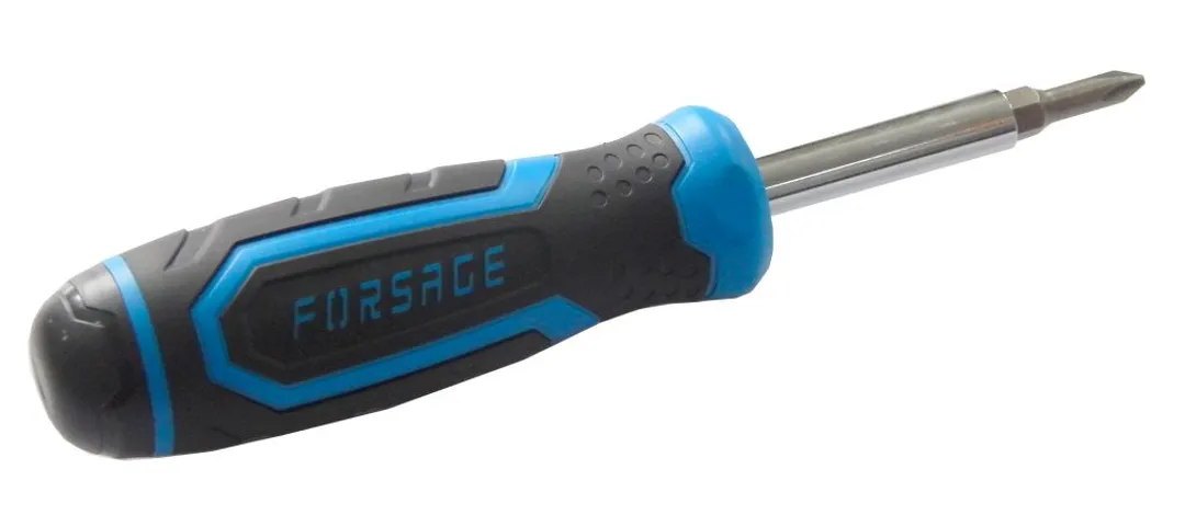 Отвертка-держатель 200 мм с набором бит 5 пр. Forsage F-303843
