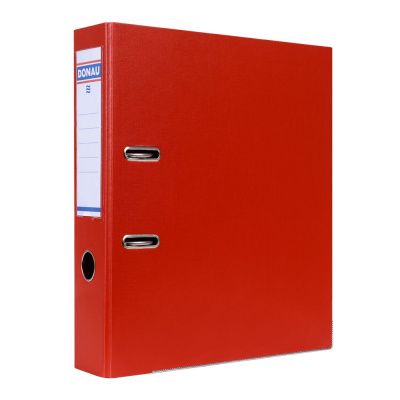 Папка-регистратор "Donau", A4, 75 мм, ПВХ, красный