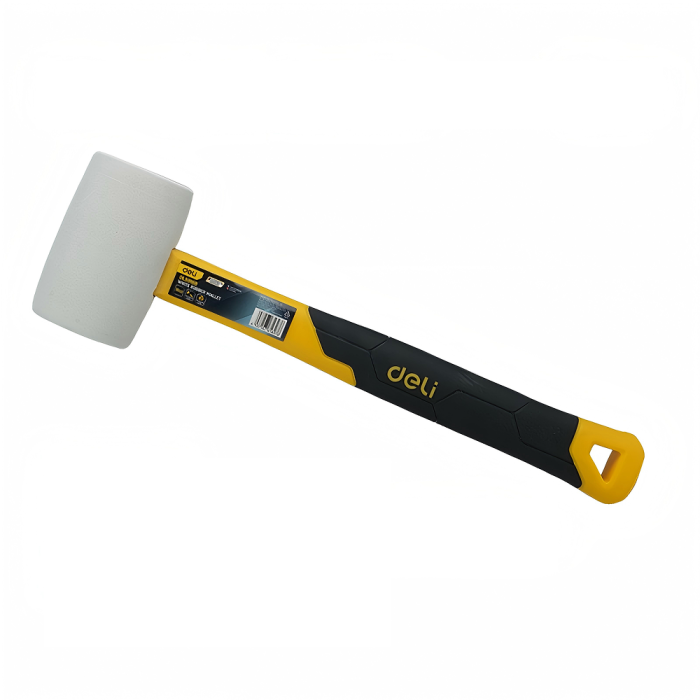 Киянка резиновая черная Deli YS EDL5908B, 0.224 кг, фибергласовая рукоятка