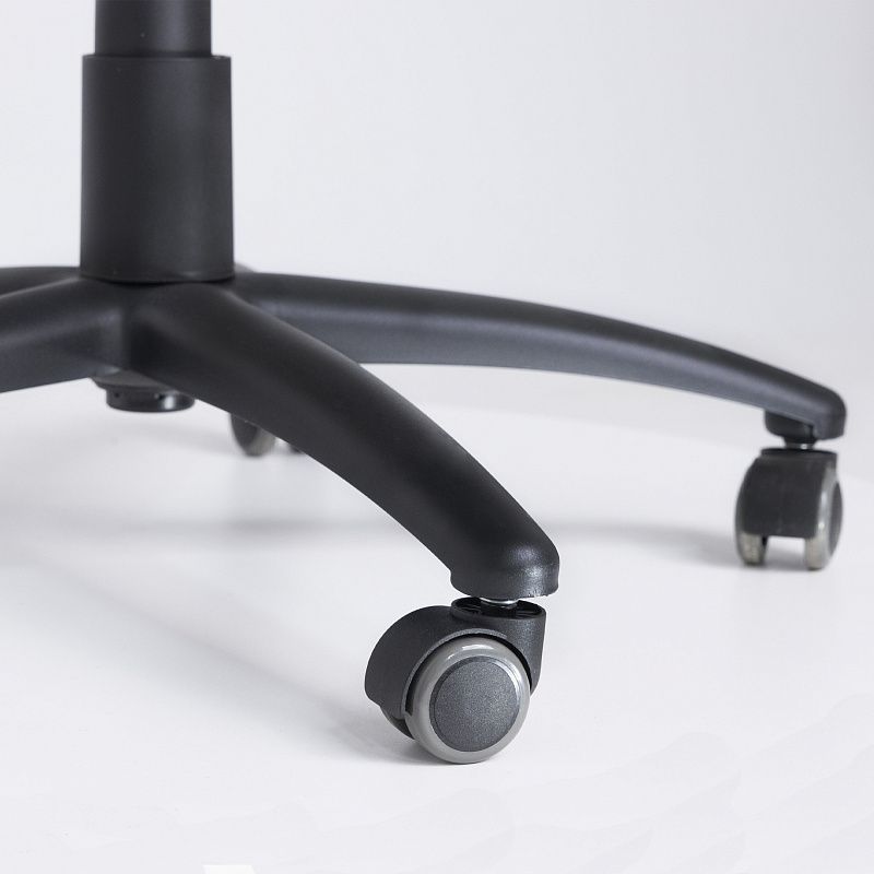 Колесо меб. пласт. FURNI d50 со штоком, черный/серый AKS 114097