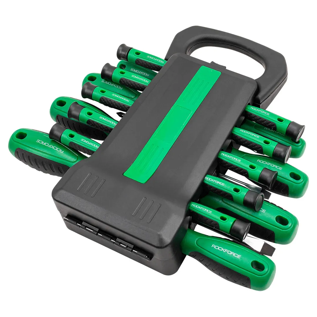 Набор отверток SL, PH, отверток для точных работ SL, PH, Torx, биты SL, PH, PZ, Torx, головки 7-13 мм 44 пр RockForce RF-7044