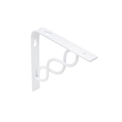 Полкодержатель мет. INFINITY 150*150*20*3, белый AKS 68524