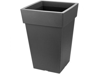 Кашпо ТУБУС 200х200мм 4,5л, графитовый IDEA М3177