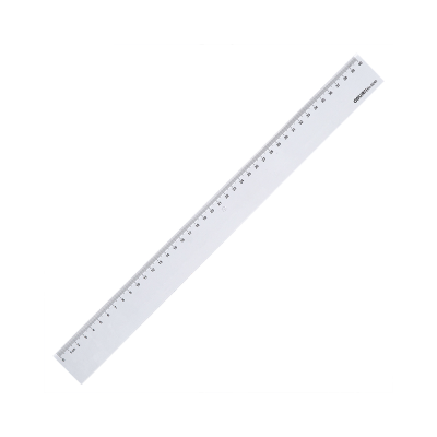 Линейка "Deli 6240", 40 см, прозрачный