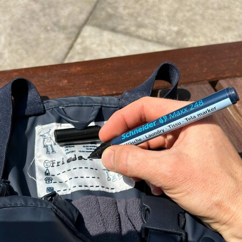 Маркер для белья "Maxx 248", черный, блистер