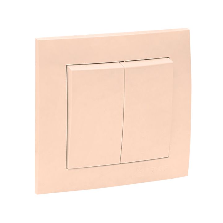 Валенсия выключатель 2-кл, 10А кремовый EKF PROxima EWV10-023-20