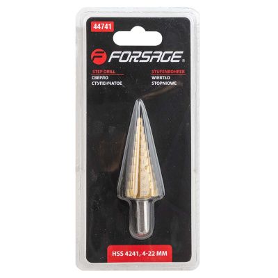 Сверло ступенчатое HSS4241 4-22 мм. Forsage F-44741