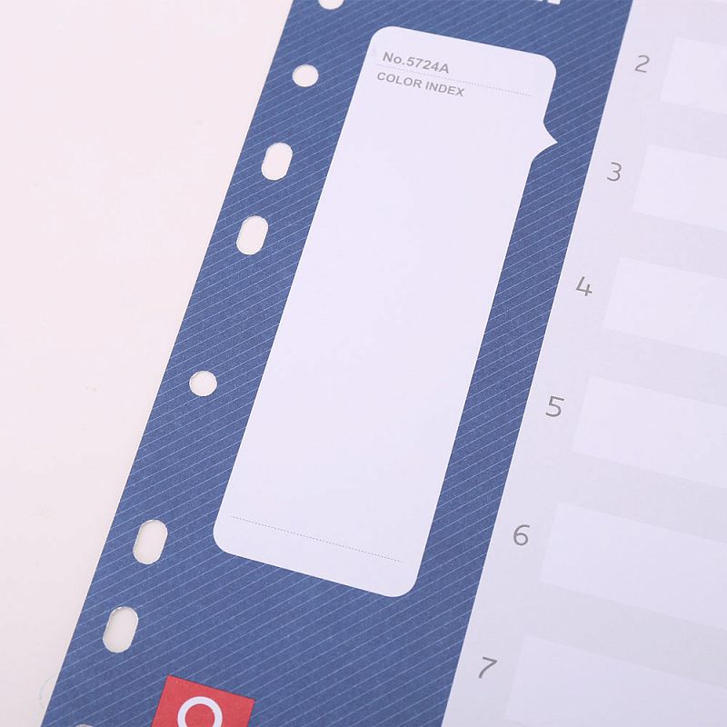 Разделитель "Deli", A4, 10 делений, ассорти