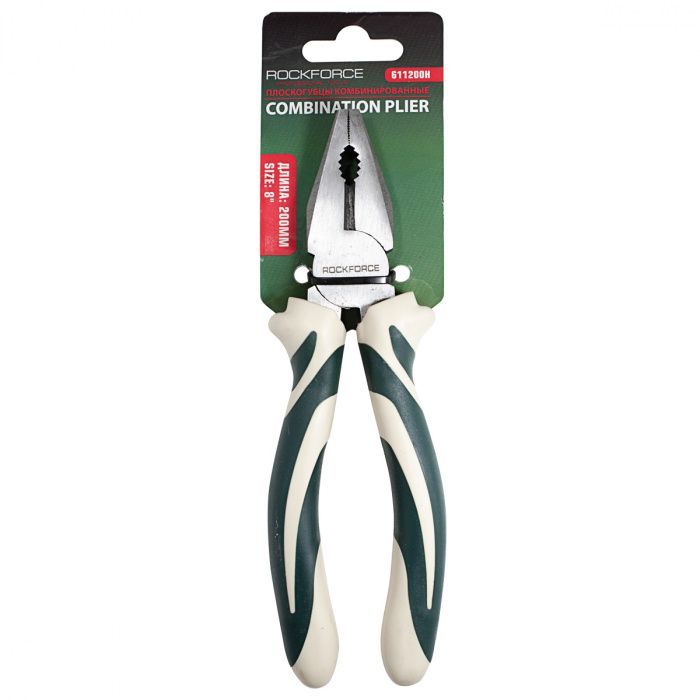 Плоскогубцы комбинированные с эргономическими рукоятками 6'', 150 мм RockForce RF-611150H