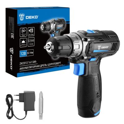 Дрель-шуруповерт аккумуляторная ZKCD12 084-1008 DEKO 084-1008