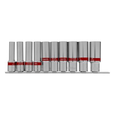 Набор удлиненных торцевых головок 1/2'' 6-гр. CrV 10 пр. 10-22 мм. Matrix 13590